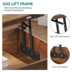 Table basse à manger convertible en bois -