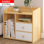 Table de nuit bibliothèque en bois - EF - 51x31x48cm