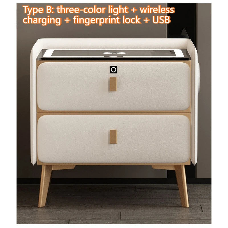 Table de nuit bois moderne de luxe - B