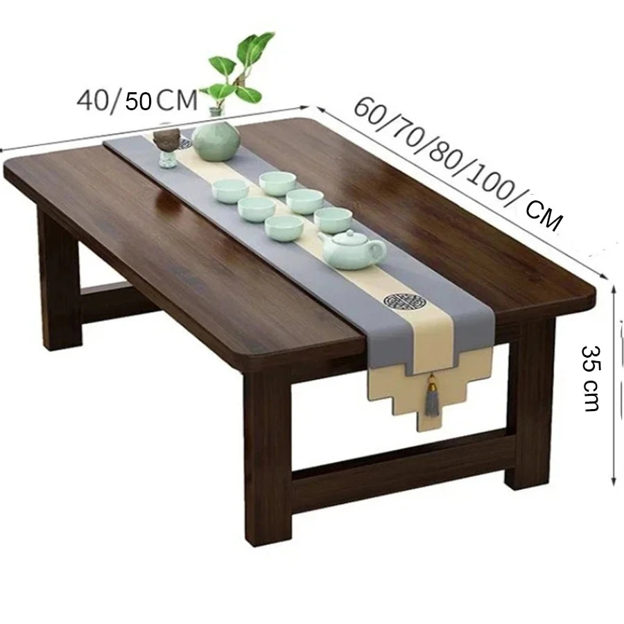 Table basse pliante en bois japonais -