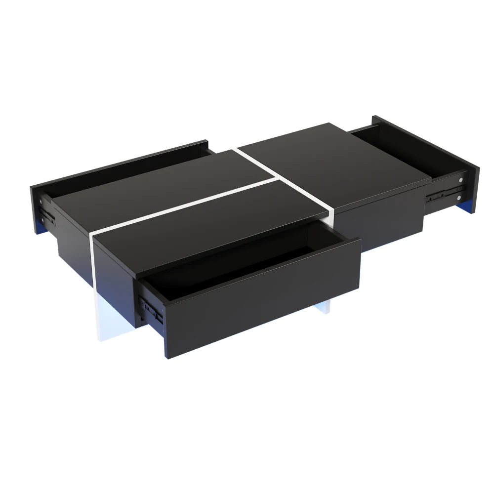 Table basse marbre rectangulaire imitations 100*50*34.5cm -