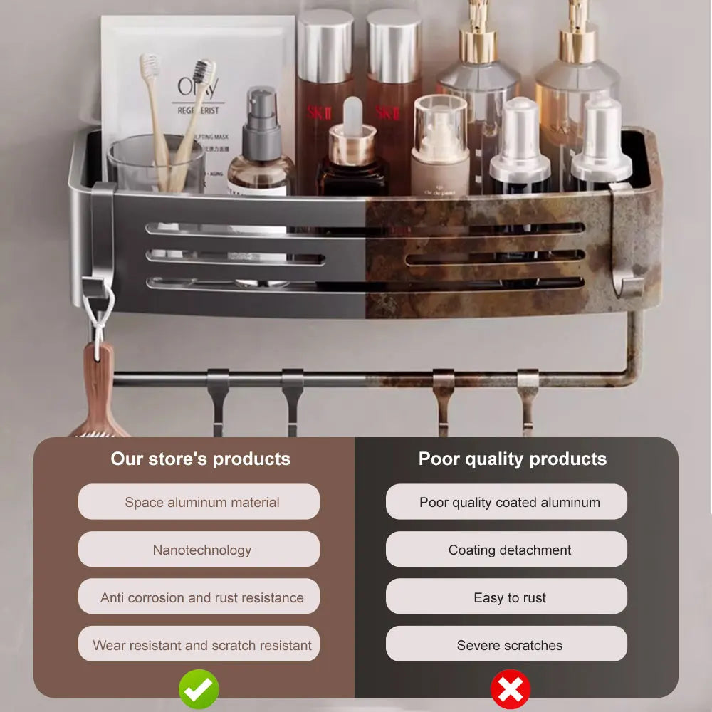 étagère murale douche originale -