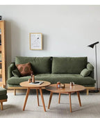 Table basse bois massif ronde de taille moyenne -