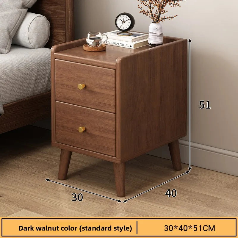 Table de chevet bois foncé de haute qualité - HG