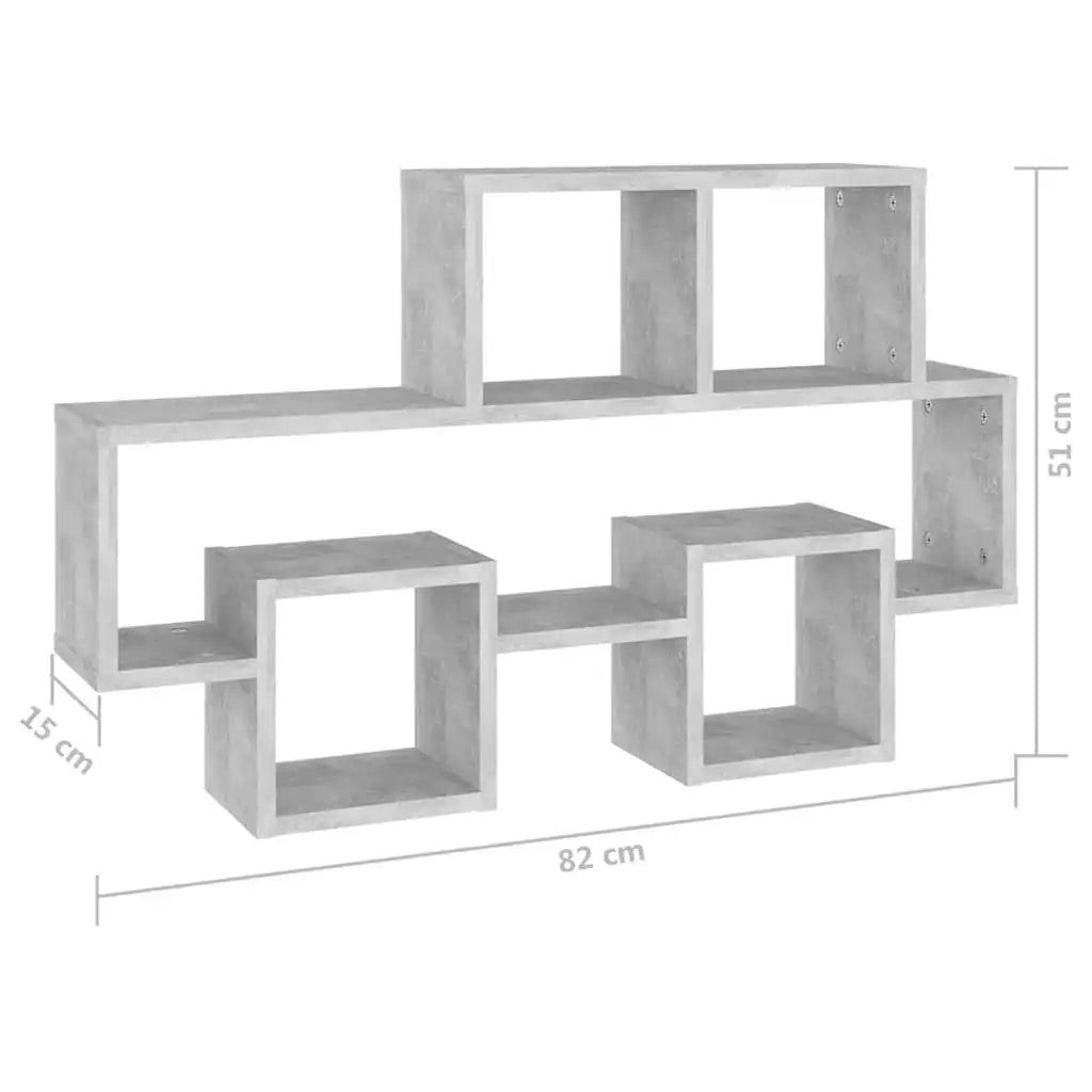 étagère murale salon 82x15x51 cm -