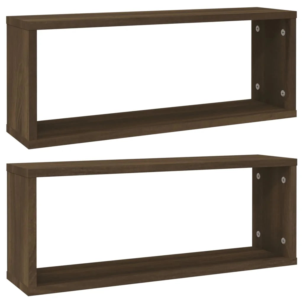 étagère murale WC, salon, chambre de 60x15x23 cm - Marron A