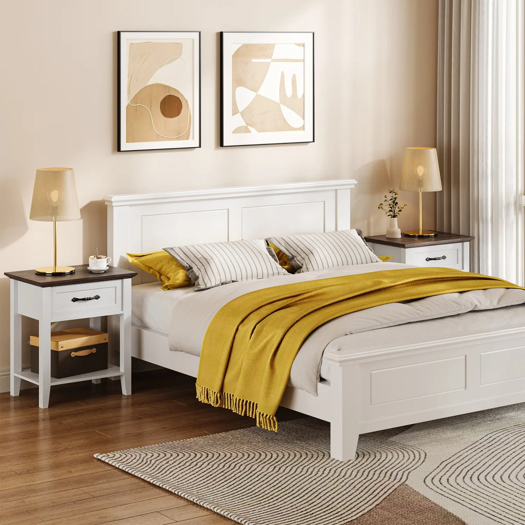 Table de chevet ancien 1 tiroir -