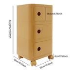 Table de chevet 3 niveaux en ABS -