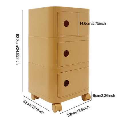 Table de chevet 3 niveaux en ABS -