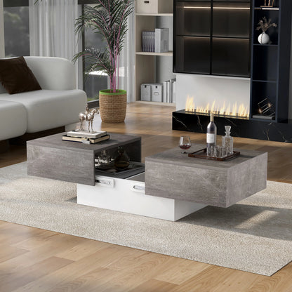 Table basse modulable sur le coté -