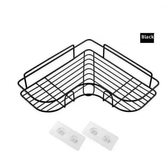 Étagère salle de bain douche pratique - Noir