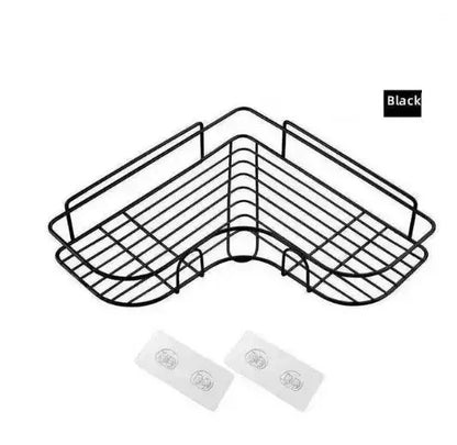 Étagère salle de bain douche pratique - Noir
