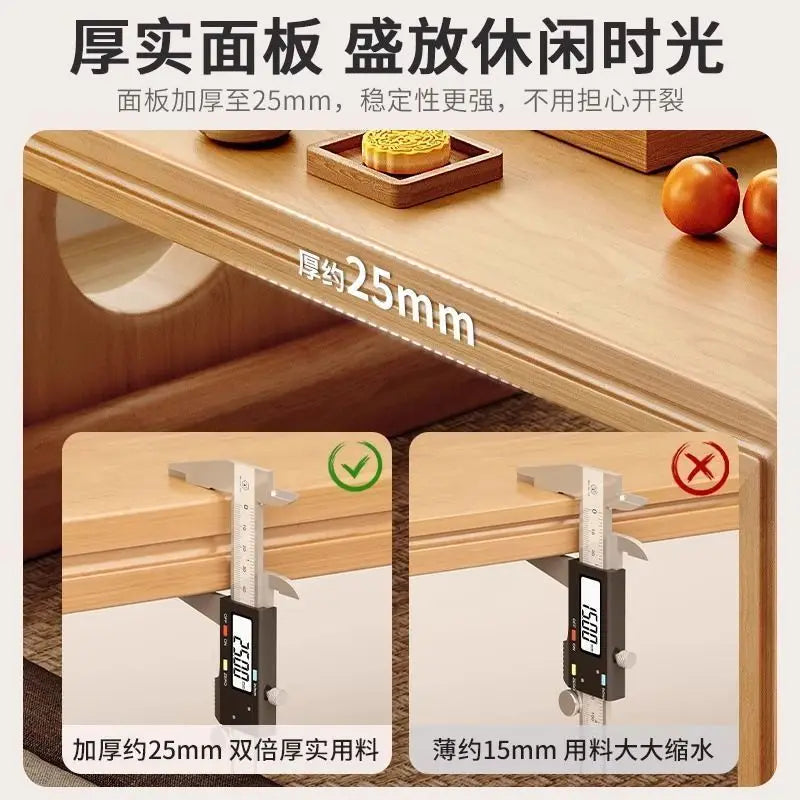 Table basse bois clair de style japonais -