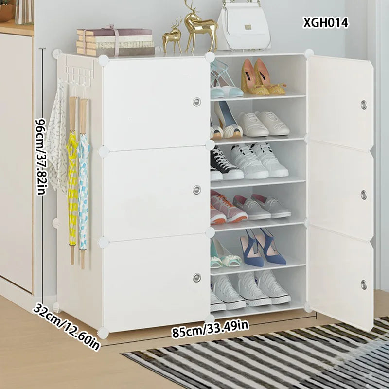 Meuble à chaussure avec porte de style armoire -