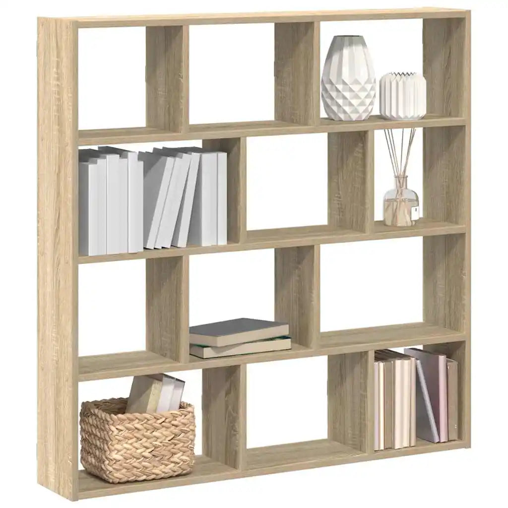 étagère murale en bois 12 compartiments -