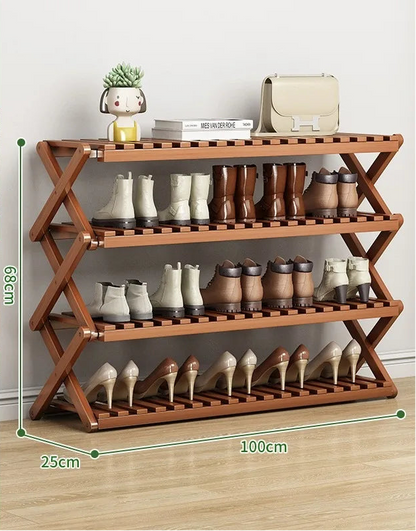 Meuble à chaussure sophistiqué et moderne - 4 couches 100cm