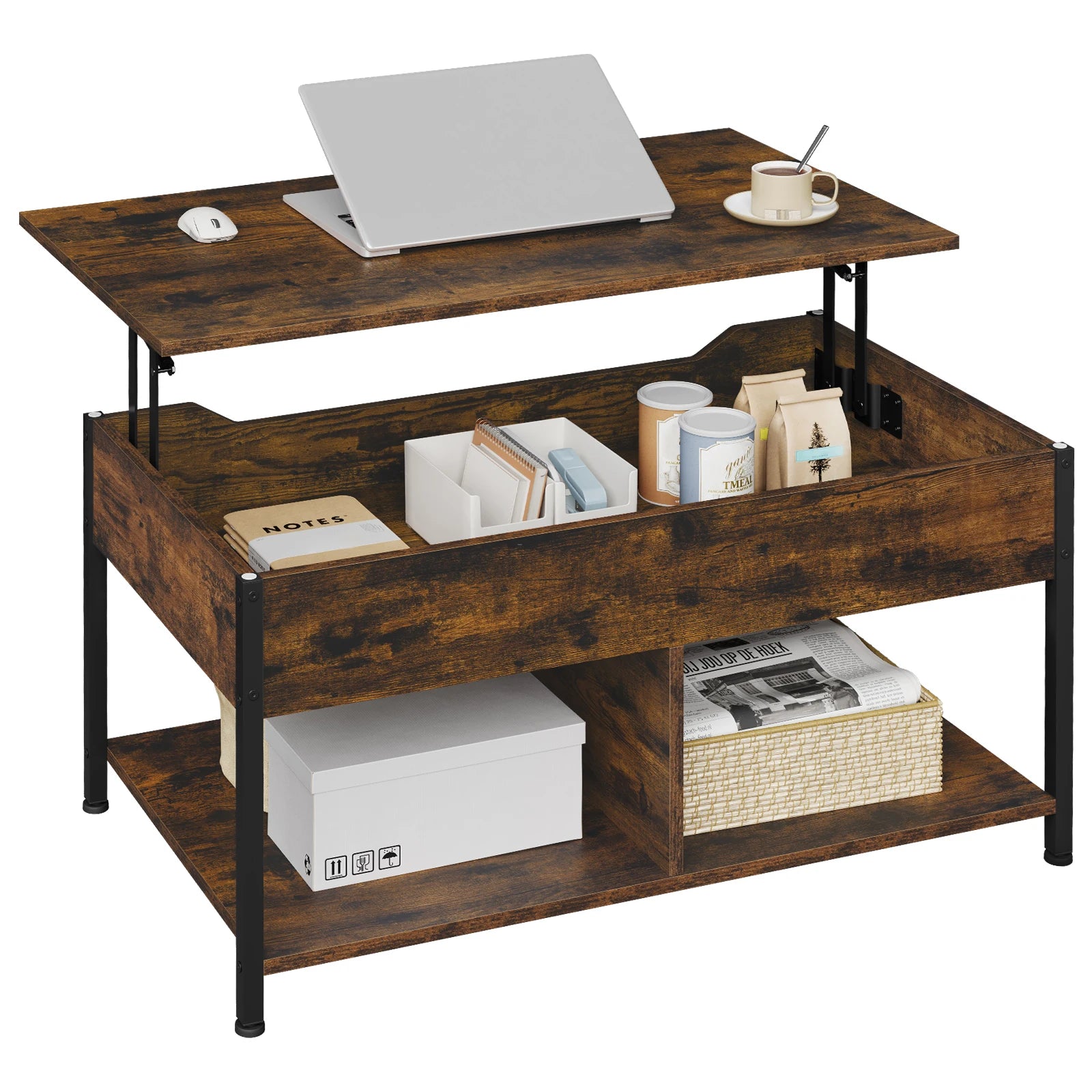 Table basse en bois de salon 50x90x45cm -