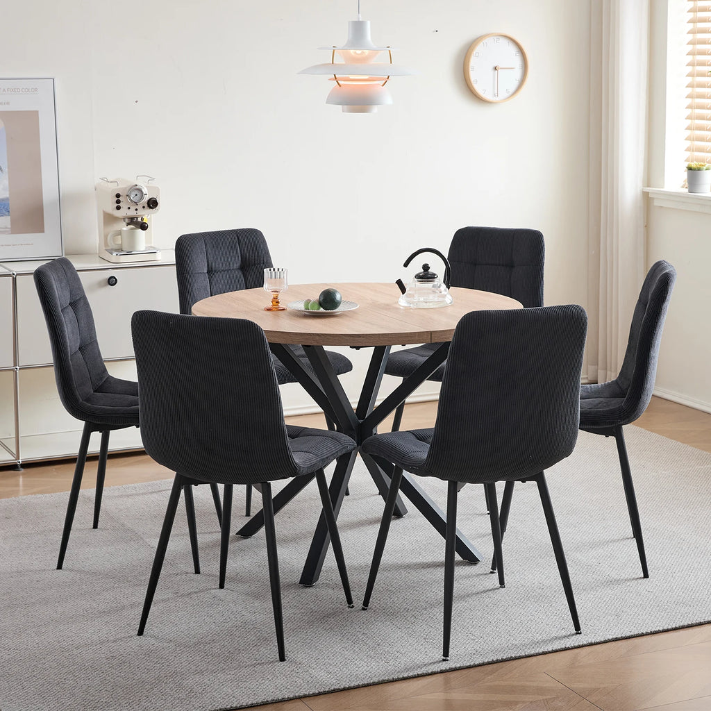 Chaise salle à manger gris tendance lot de 2/4/6 -