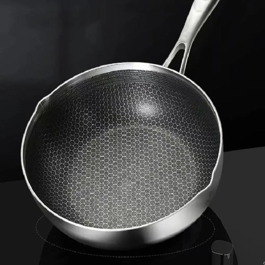 Casserole inox avec couvercle