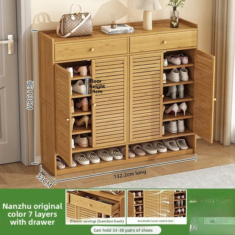 Meuble à chaussure à grande capacité avec tiroirs - 4-132-7-113