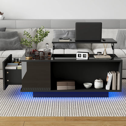 Table basse hauteur réglable 100×50×40 cm -