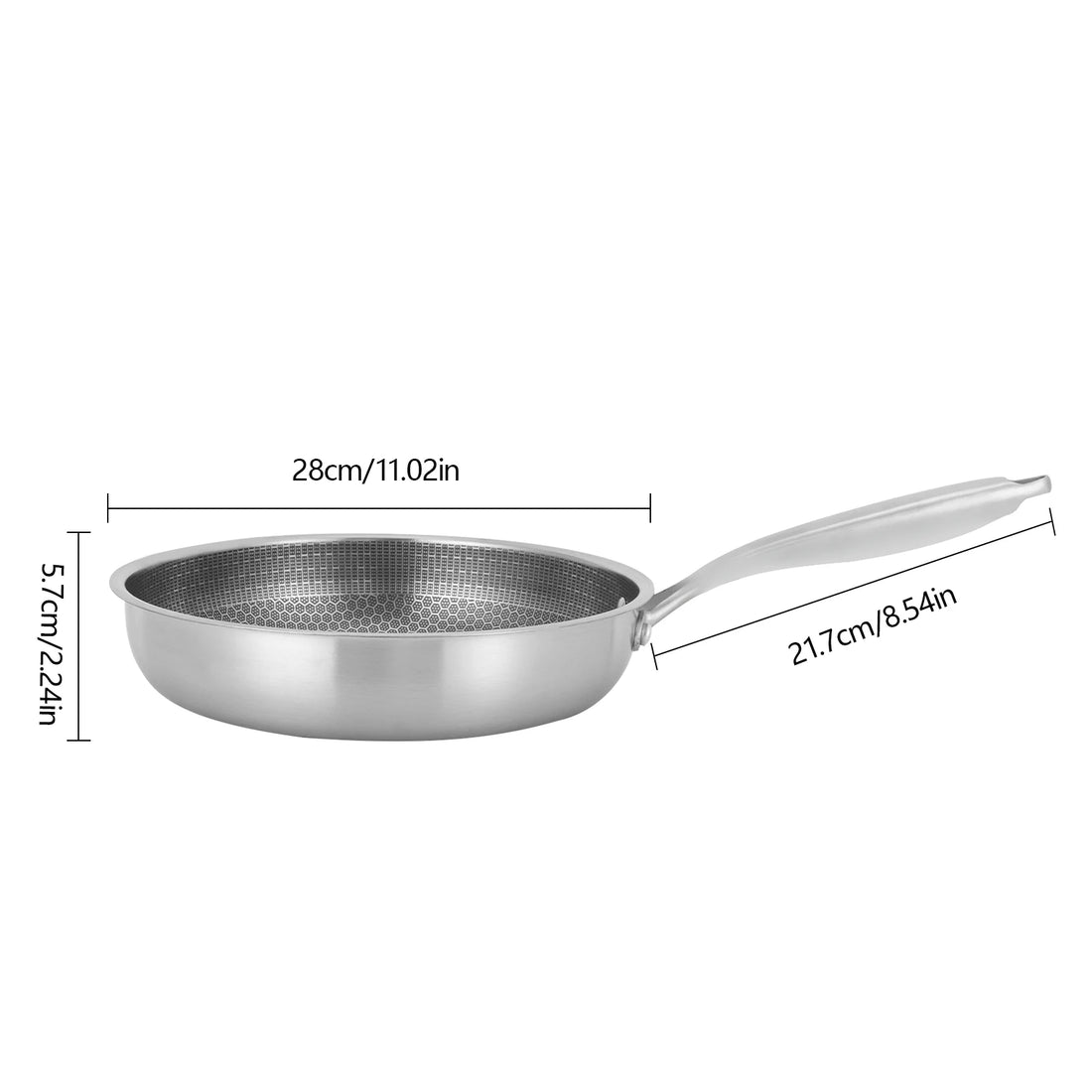 Poêle inox de qualité premium -