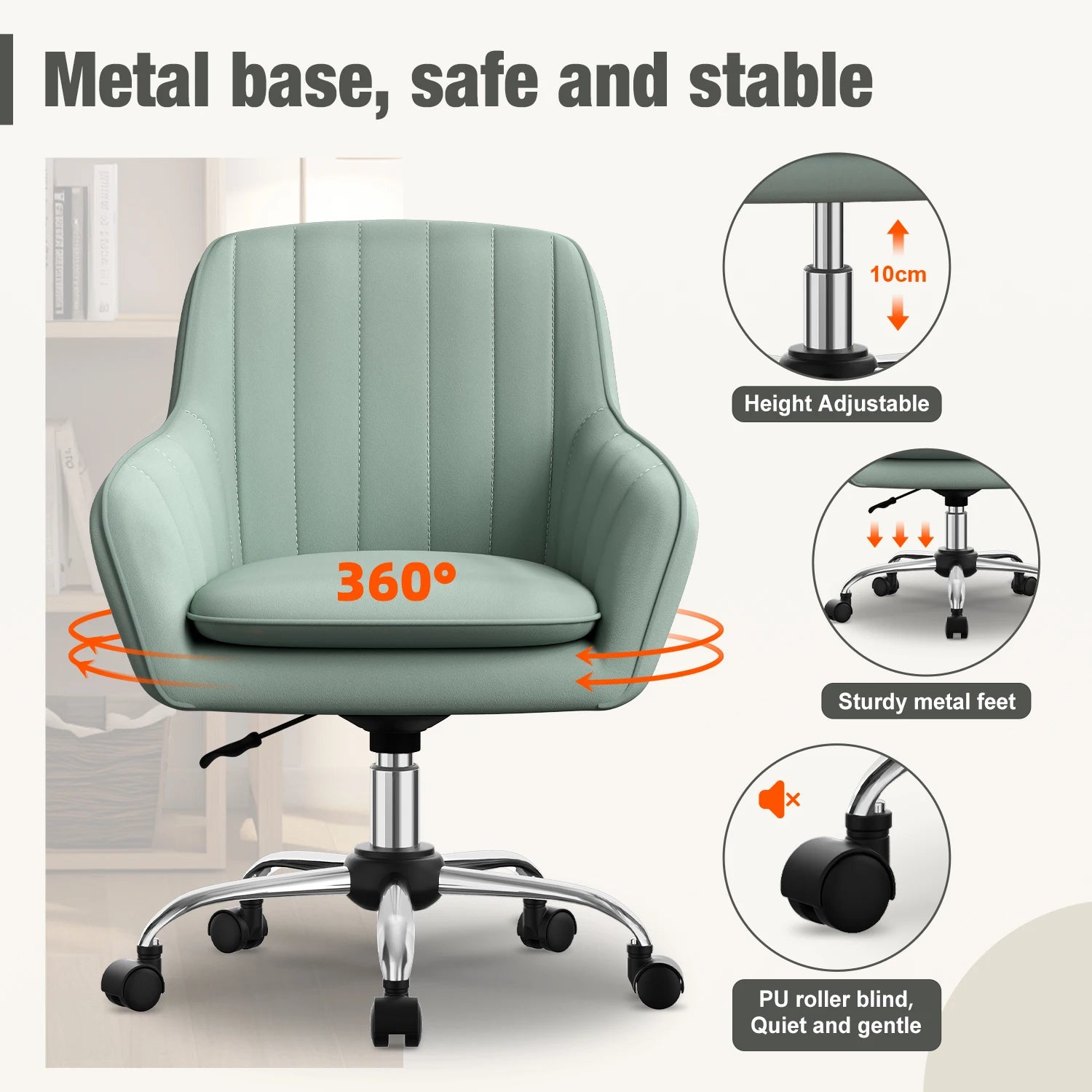 Chaise de bureau haut de gamme ajustable -