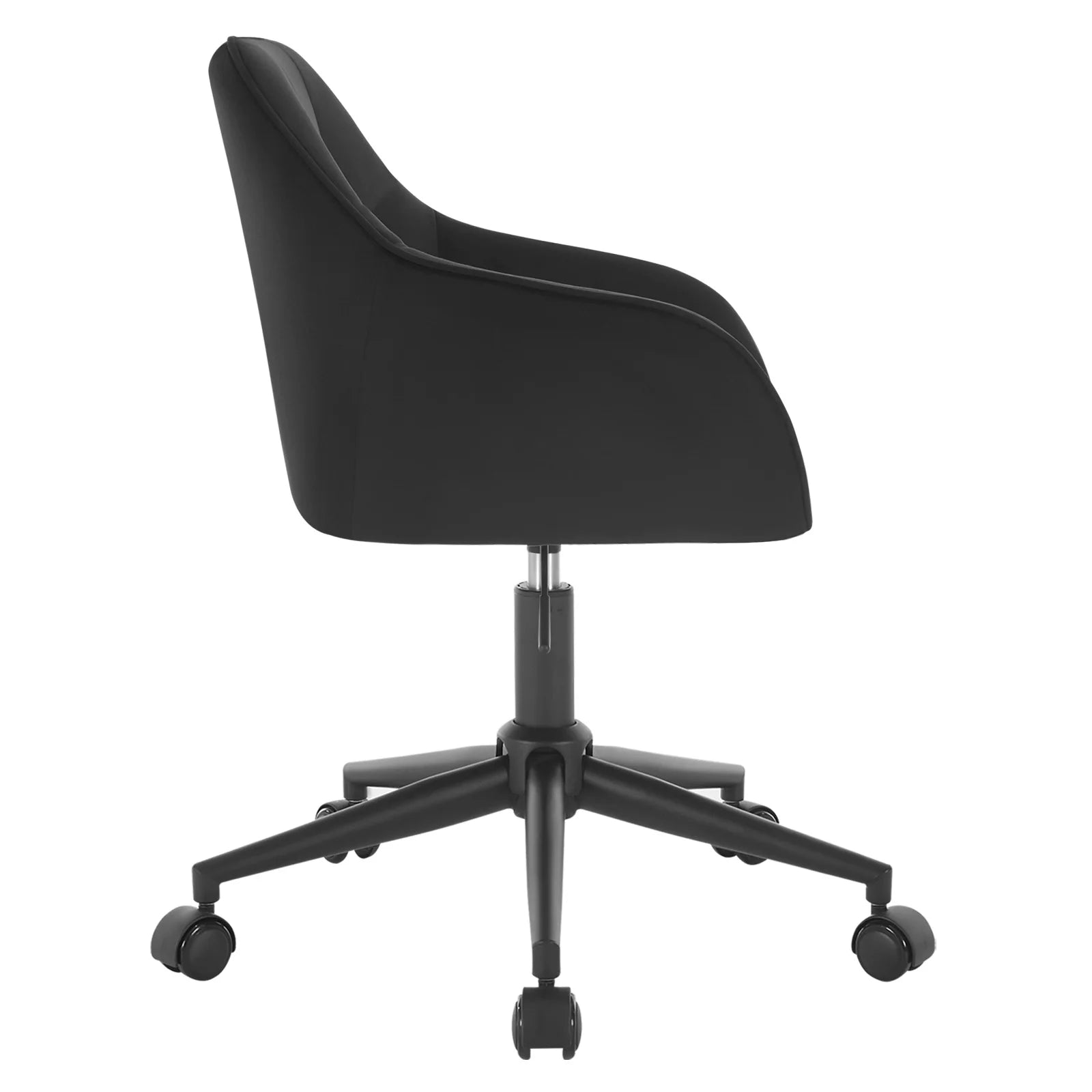 Chaise de bureau pivotante en velours -