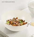 Poêle céramique bois au niveau du poignée -