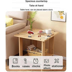 Table de nuit d'appoint simple en bois -