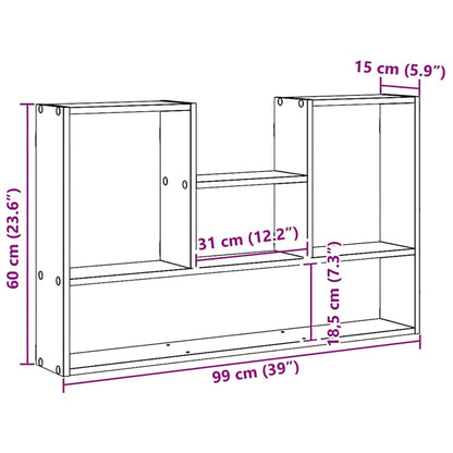 Rangement étagère murale 99x15x60 cm -