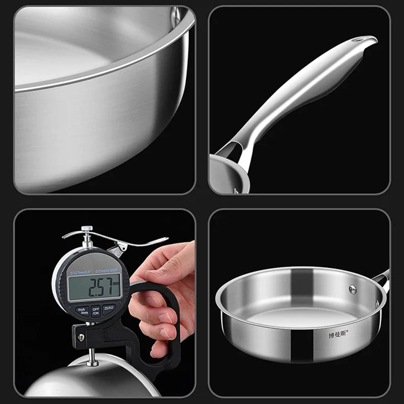 Poêle inox 16/18cm Taille Mini -