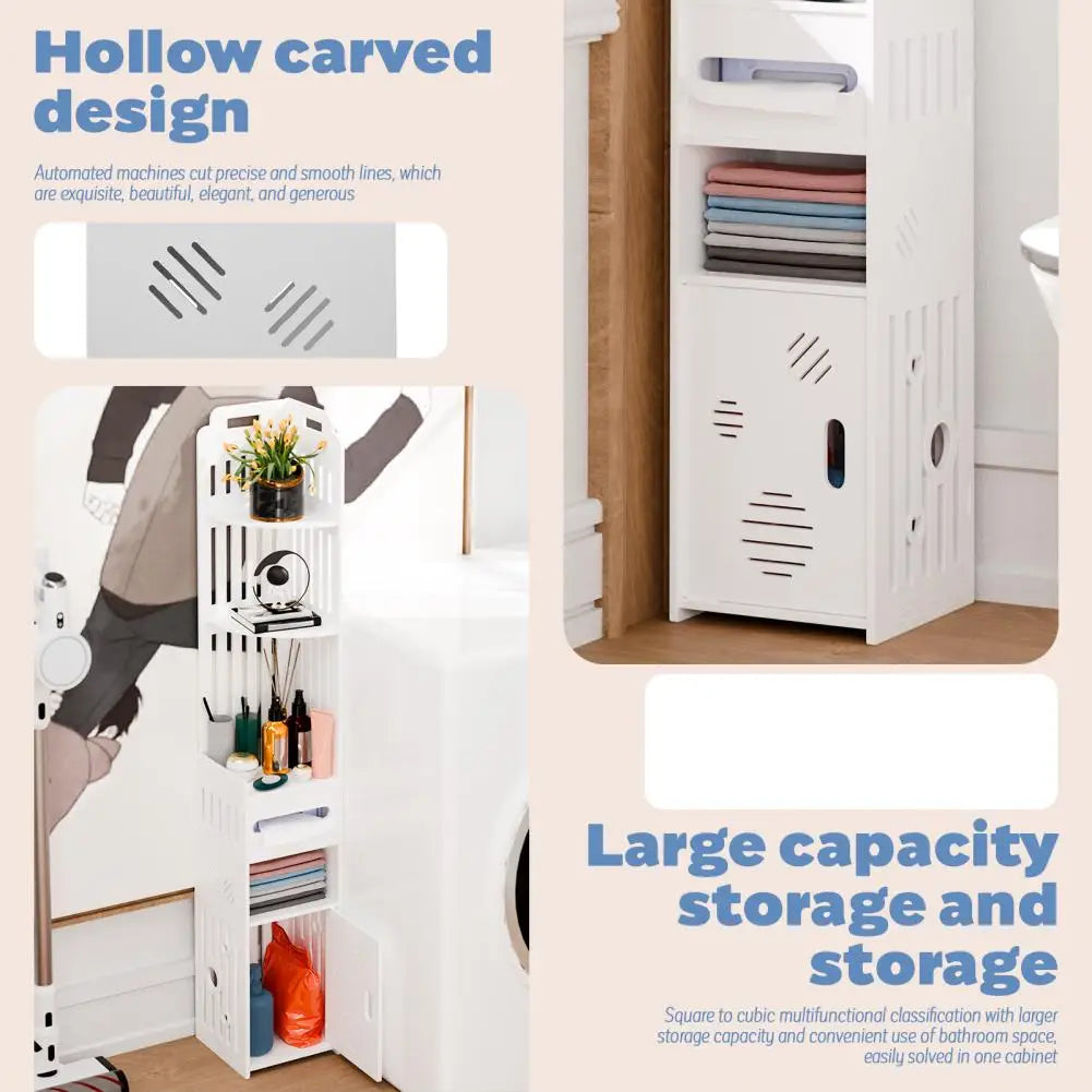 Meuble WC de rangement d'angle -