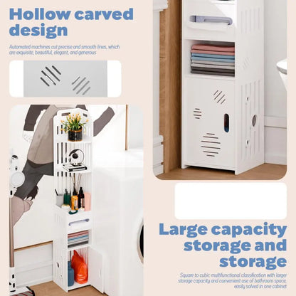 Meuble WC de rangement d'angle -