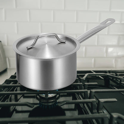 Casserole inox 20cm à couvercle moderne -