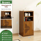 Meuble de rangement à casier marron - B