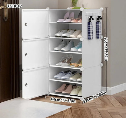 Meuble à chaussure avec porte de style armoire - E