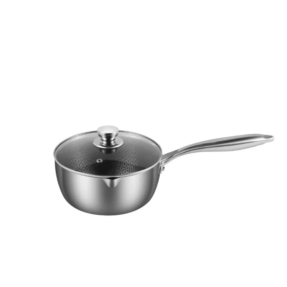 Casserole inox avec couvercle - Avec couvercle