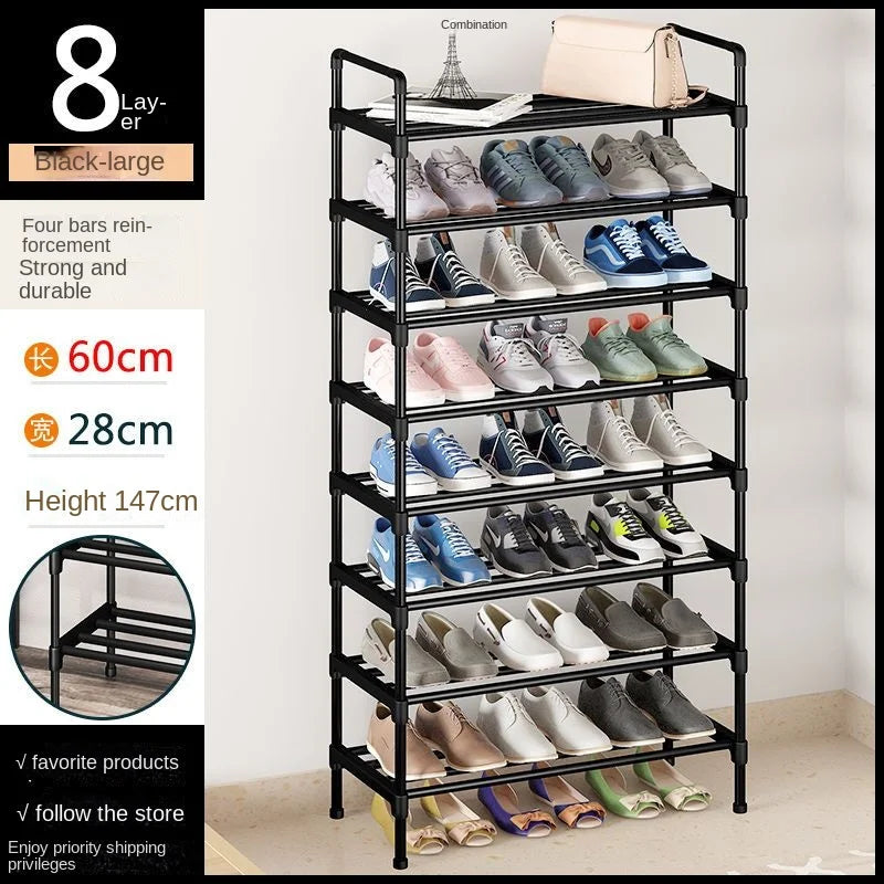 Étagère chaussures industrielle - Long 60CM 8 Floors