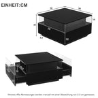 Table basse design moderne avec led 70*70*41cm -