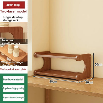 étagère bureau en bois de style présentoir - 30cm-2