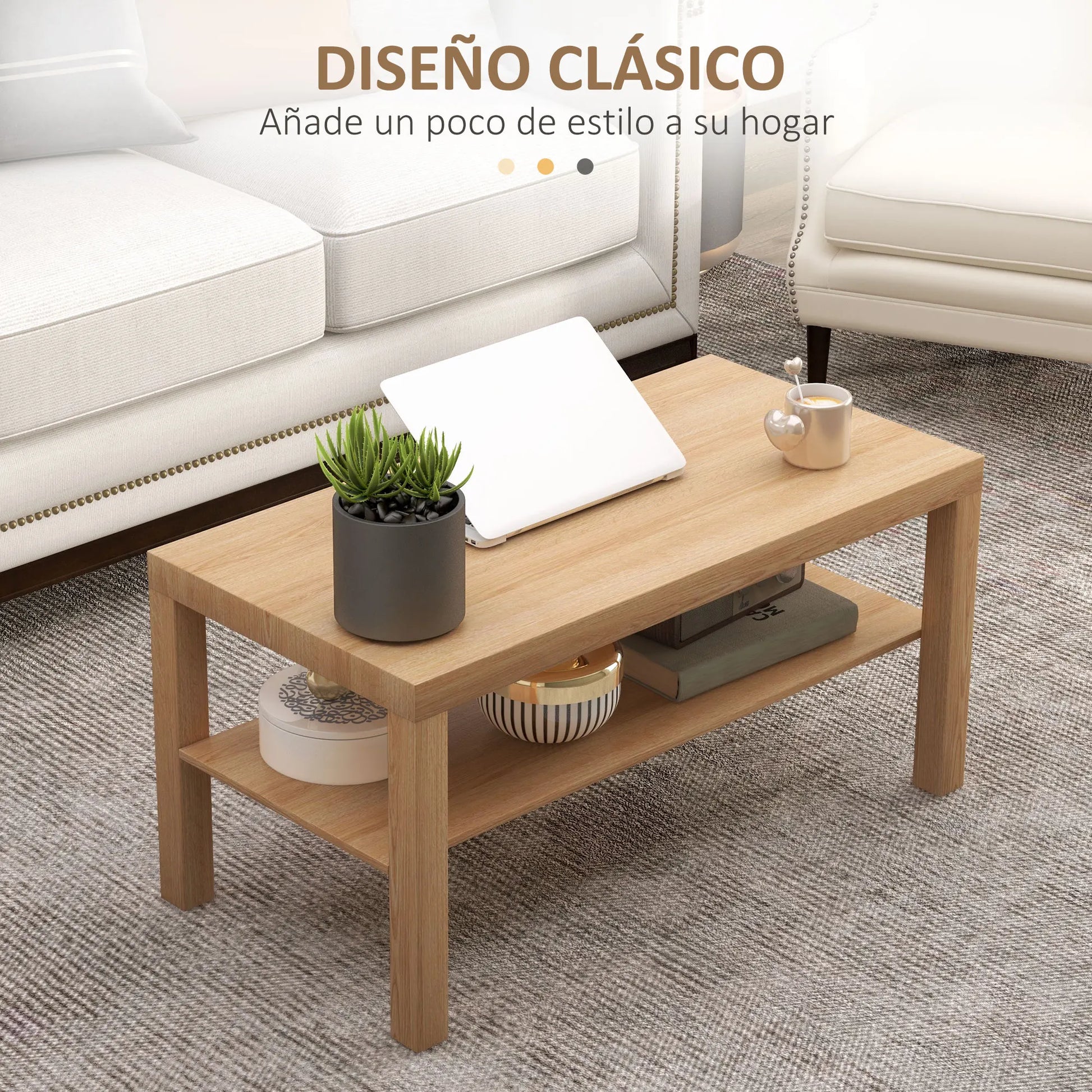 Table basse moderne simple 90 x 45 x 44.5 cm -