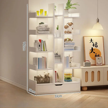 Étagère livre moderne en bois massif - B