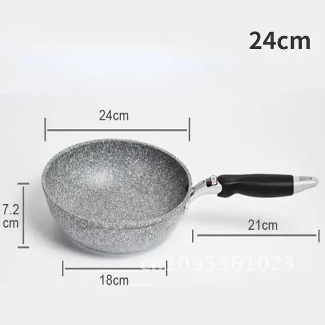 Poêle céramique durable en pierre solide - Poêle Wok 24cm