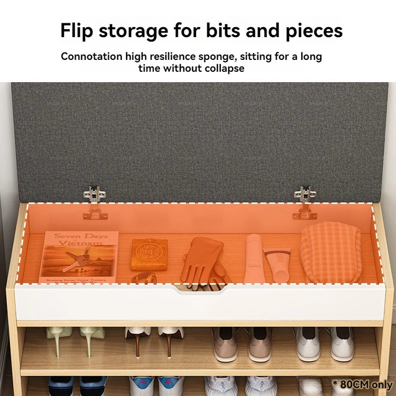 Meuble à chaussure banc avec possibilité de s'assoir -