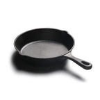 Poêle en fonte à poignée en forme de goutte d'eau -