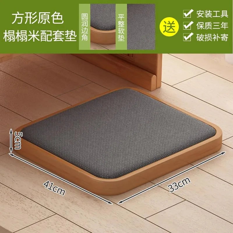 Table basse bureau japonais en bois naturel -