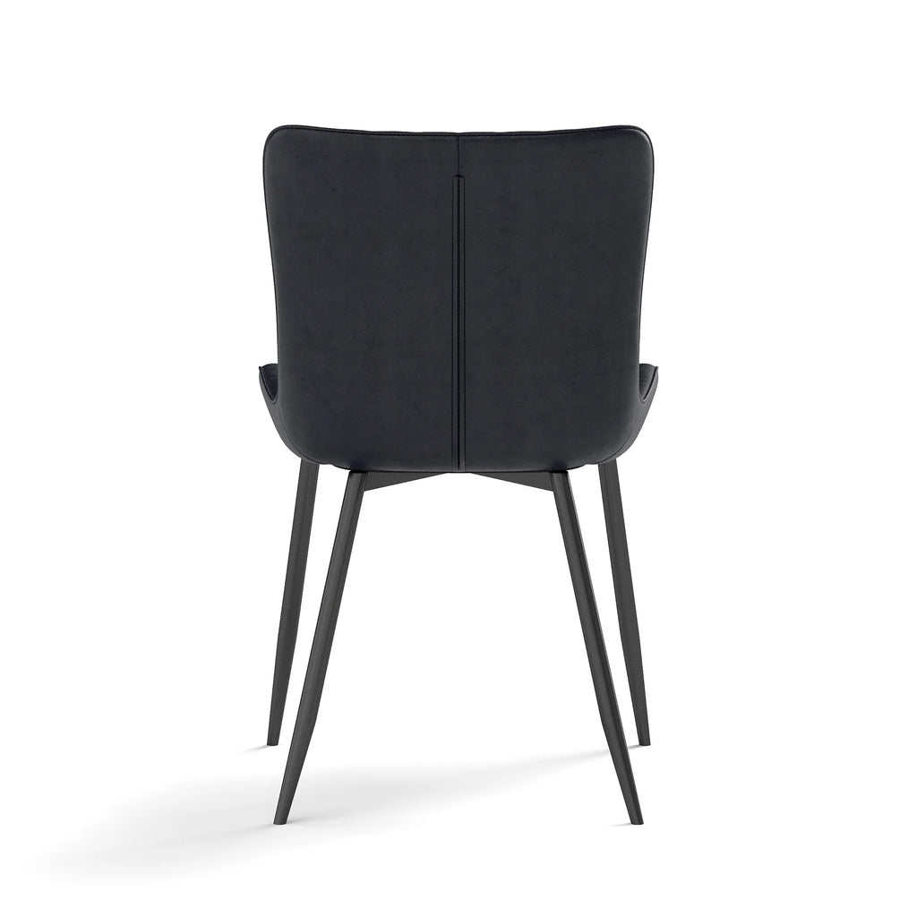 Chaise salle à manger en faux cuir de 4 lots -