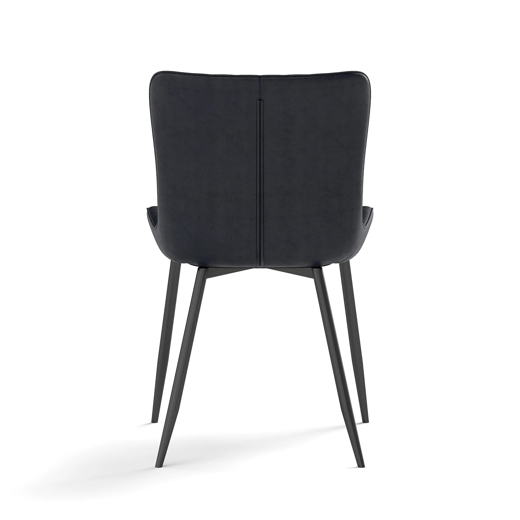 Chaise salle à manger en faux cuir de 4 lots -