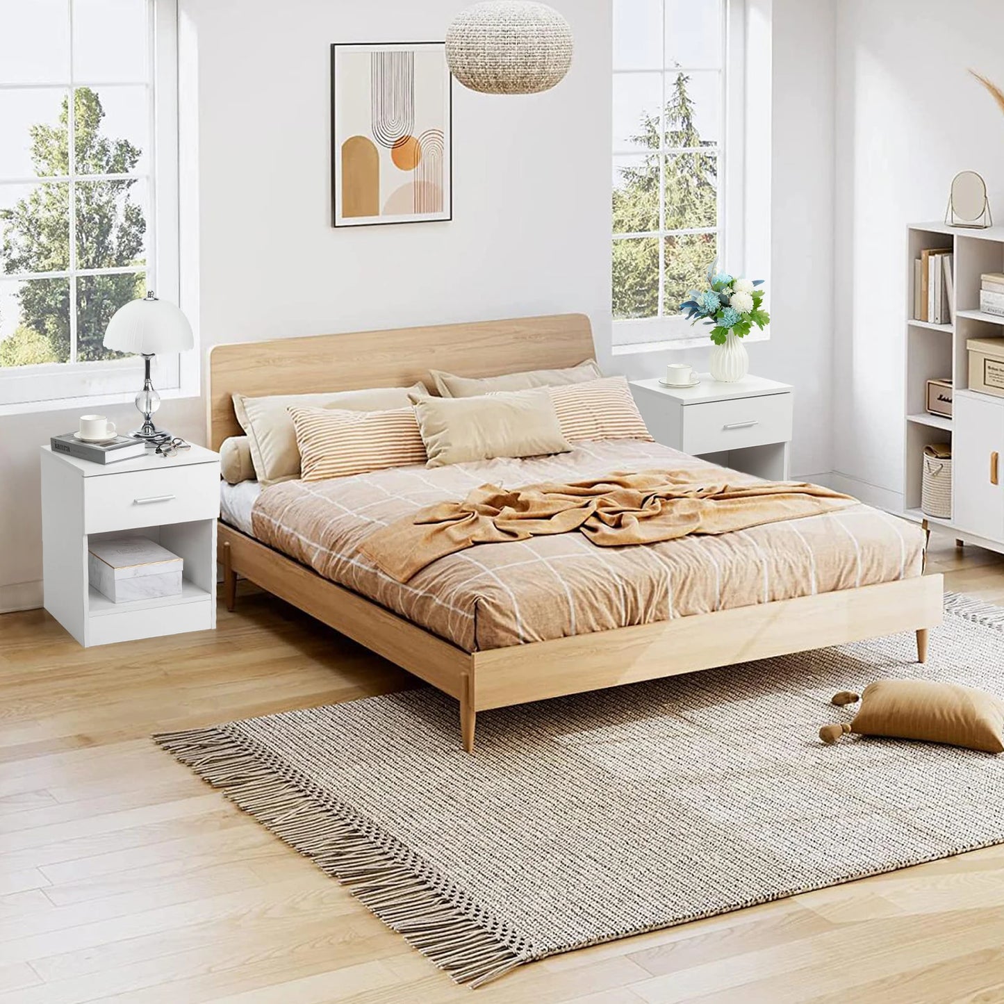 Table de nuit moderne éclatante -